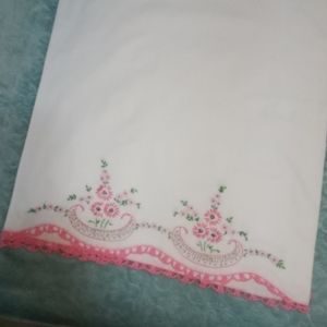 Vintage / Antique hand embroidered pillowcases